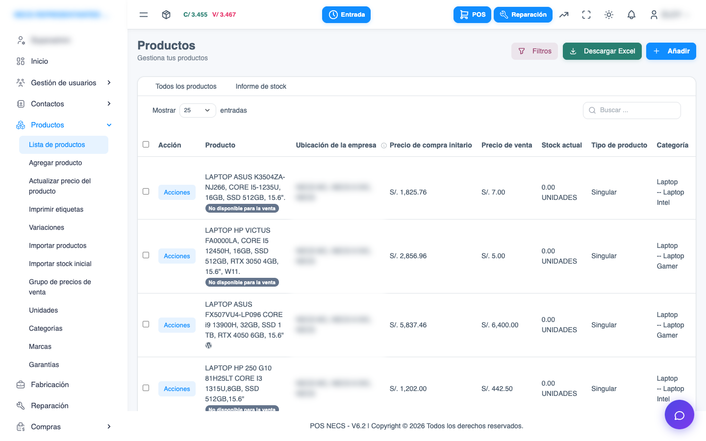 Software para ferreterías en Ayacucho — control de inventario