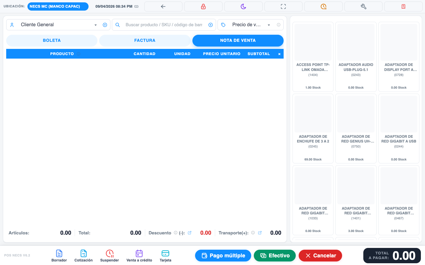 Sistema POS para librerías y papelerías en Ayacucho